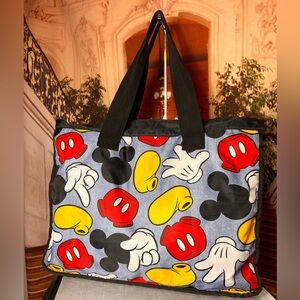Jumbo Mickey Icons Duffel Bag in Red, Yellow, Black, carries everything!